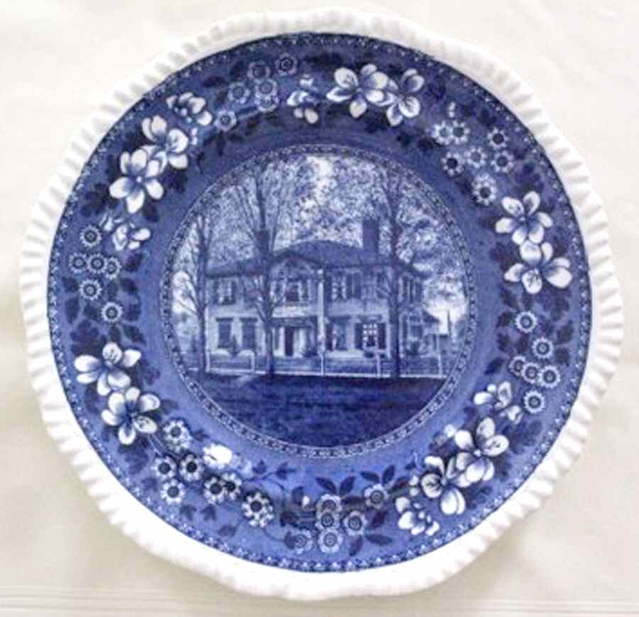 Williams College Blue Dinner Plate by Spode-1