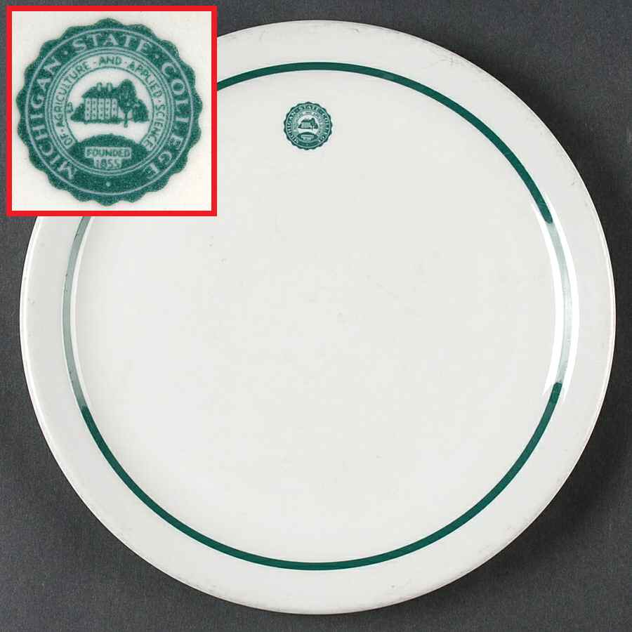 Michigan State College Luncheon Plate by Shenango-1