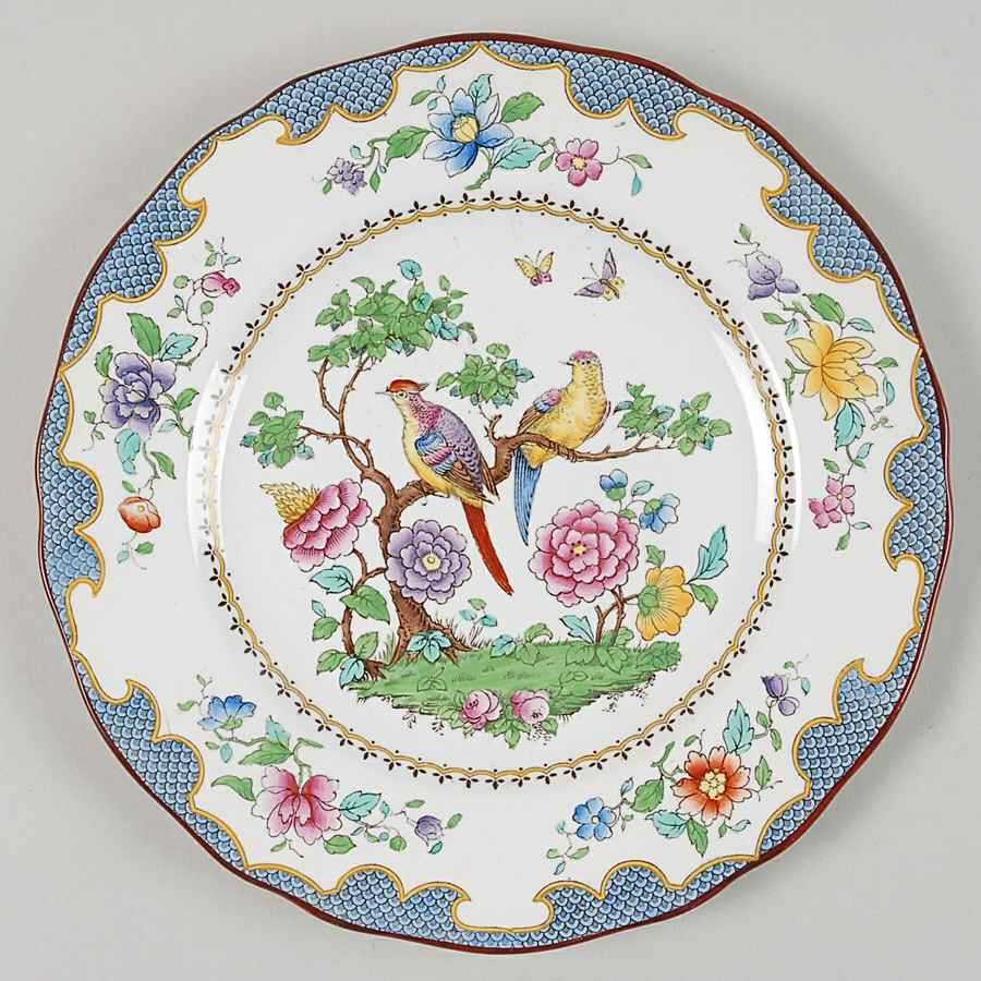 Brompton Blue (Scalloped) Salad Plate by Spode-1