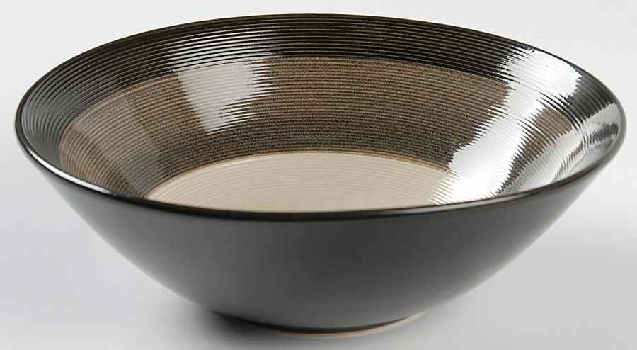 Capri Black Soup/Cereal Bowl by Sango-1