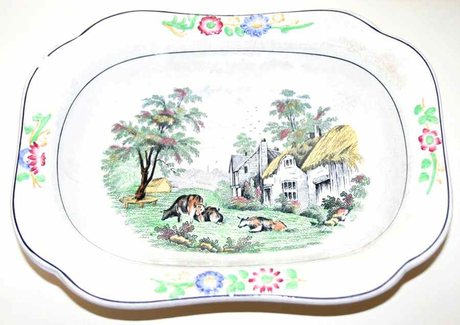 SP562 9" Oval Vegetable Bowl by Spode-1