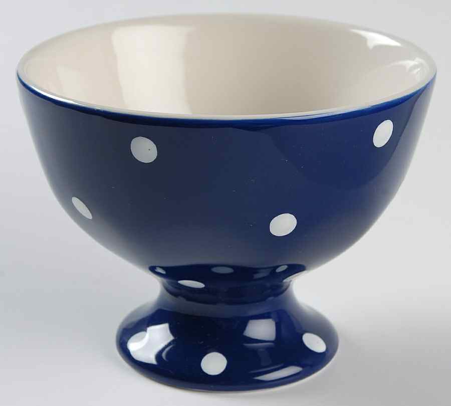 Baking Days Dark Blue Footed Dessert Bowl by Spode-1