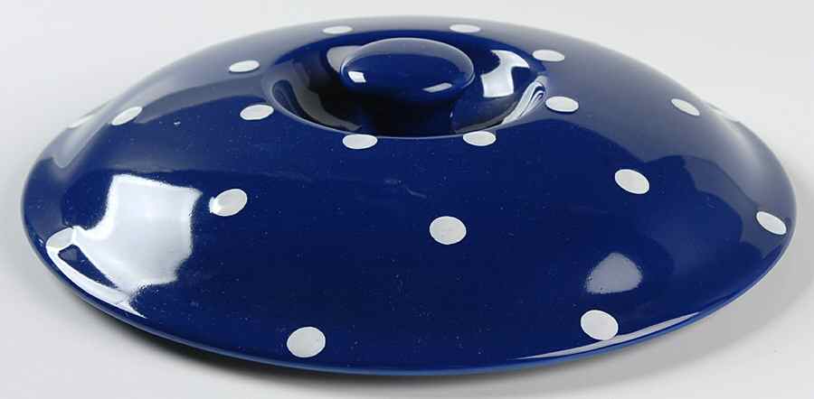 Baking Days Dark Blue Lid for 2 Qt Round Covered Casserole by Spode-1