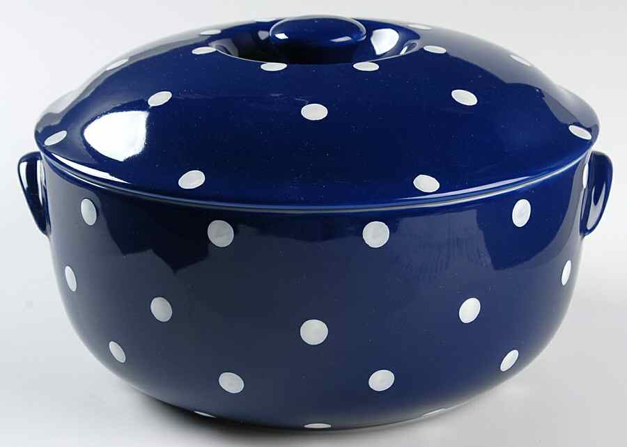 Baking Days Dark Blue 2 Qt Round Covered Casserole by Spode-1