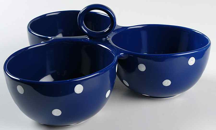 Baking Days Dark Blue 3-Part Relish by Spode-1
