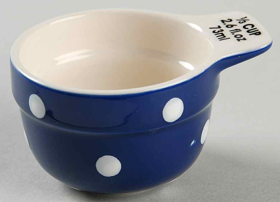 Baking Days Dark Blue 1/3 Cup Measuring Cup by Spode-1