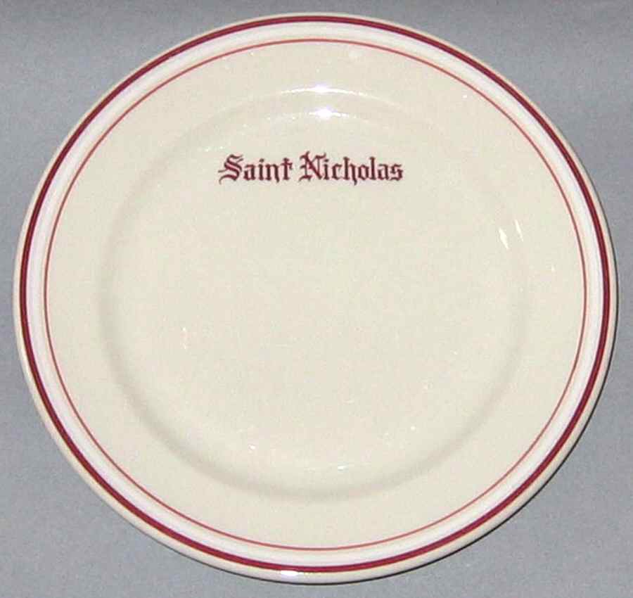 Saint Nicholas Dinner Plate by Shenango-1