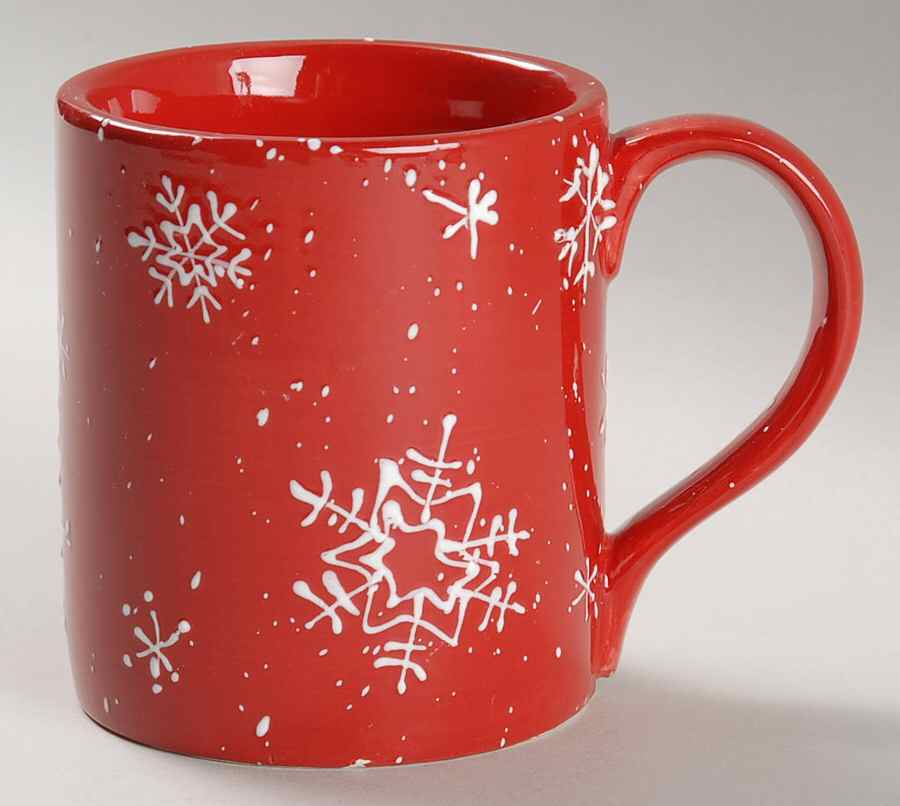 Crimson Snowflake Mug by Sonoma Home-1