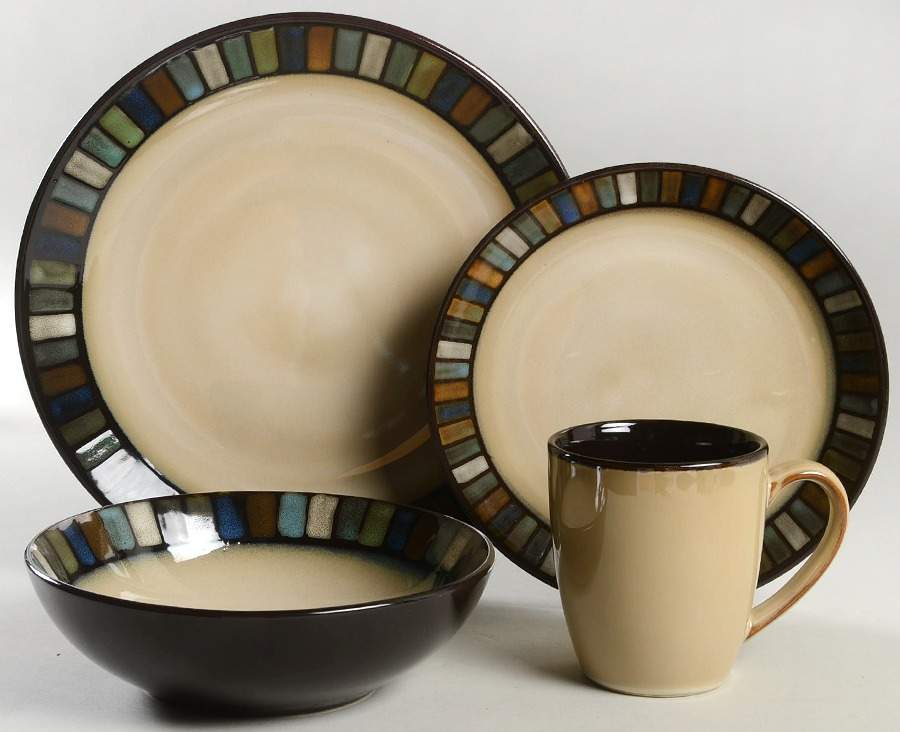 Vallejo Blue 4 Piece Place Setting by Sonoma Home-1