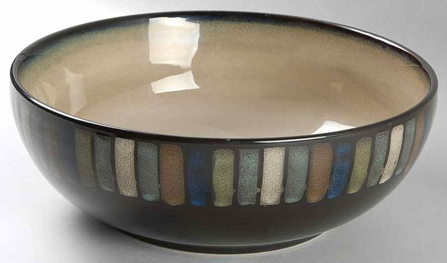 Vallejo Blue 9" Round Vegetable Bowl by Sonoma Home-1