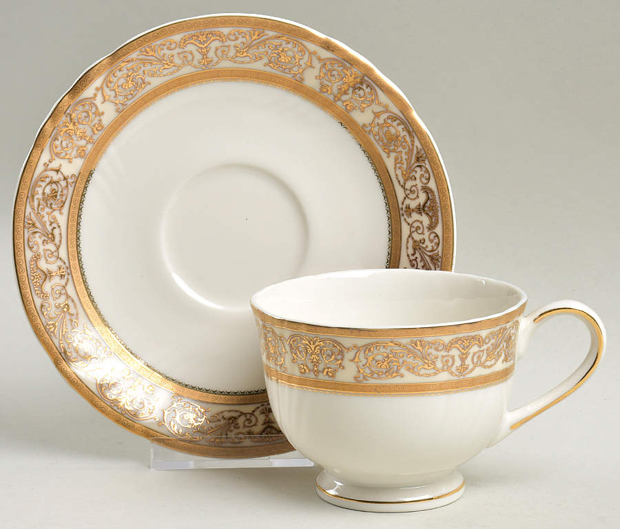 Majesta (Scalloped) Footed Cup & Saucer Set by Shinepukur Ceramics-1