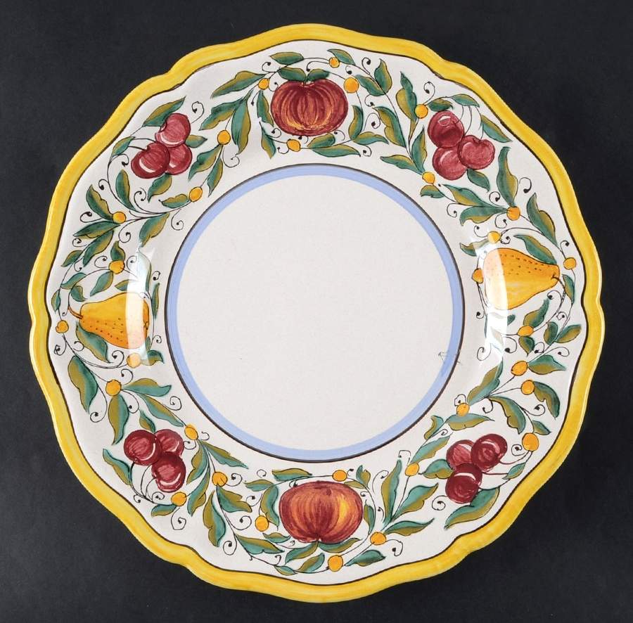 Tuscan Fruit Dinner Plate by Sur La Table-1