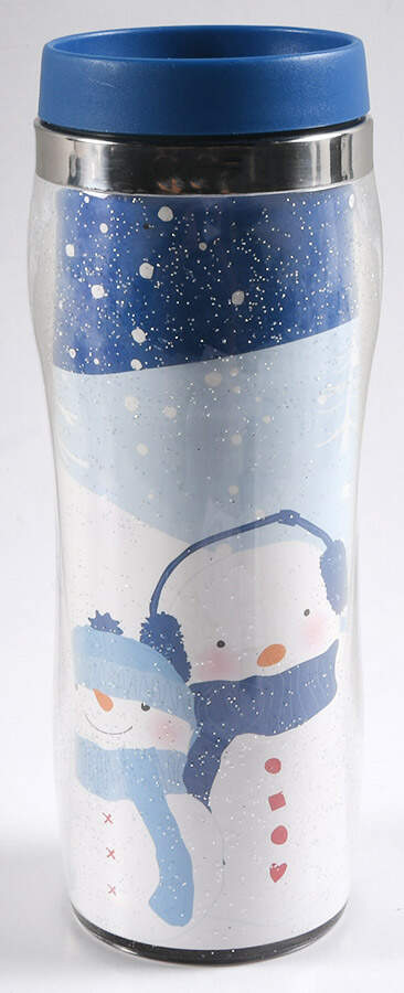 Let It Snow Travel Mug & Plastic Lid by St Nicholas Square-1