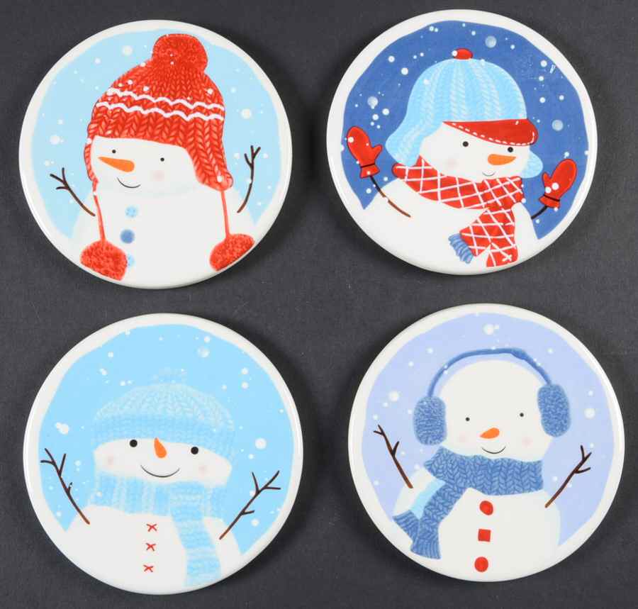 Let It Snow Coaster - Set of 4 Motifs by St Nicholas Square-1