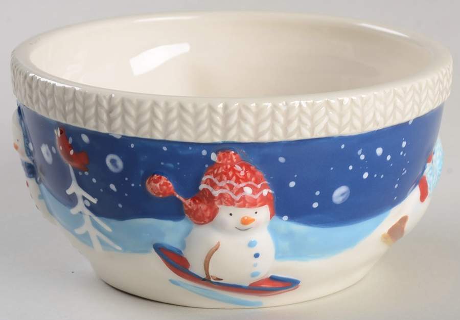 Let It Snow Dip Bowl (for Dip and Spreader) by St Nicholas Square-1