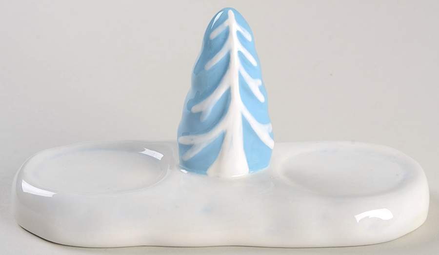 Let It Snow Tray for Figural Salt & Pepper Set by St Nicholas Square-1