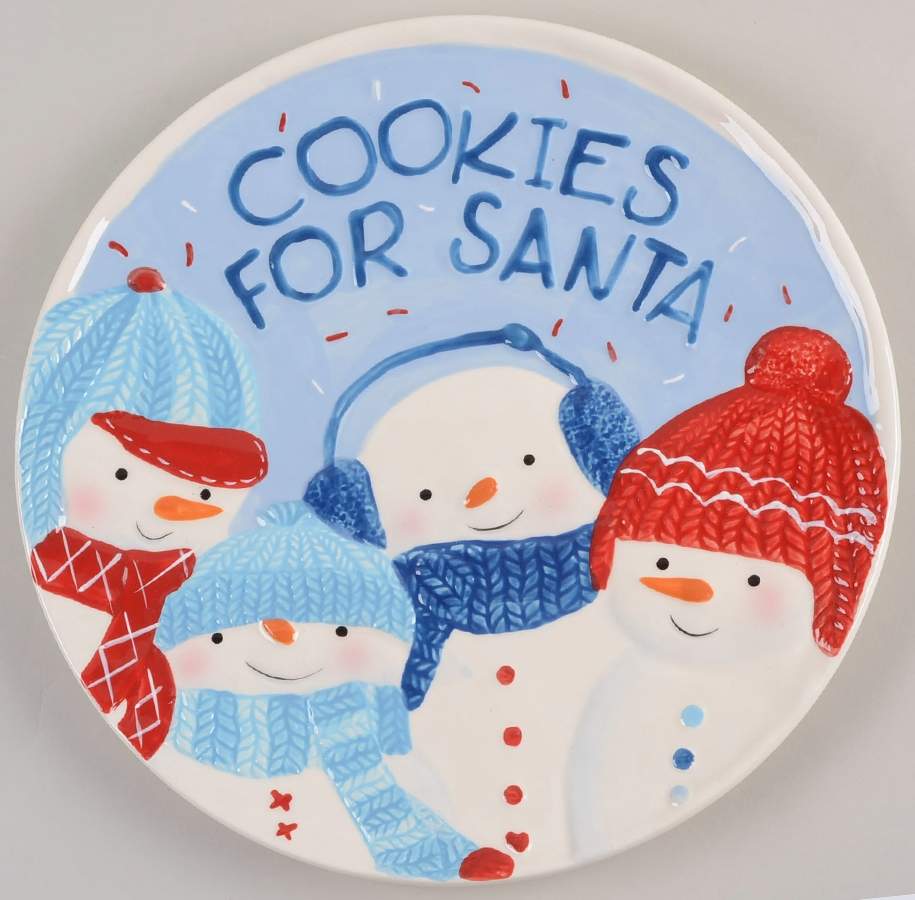 Let It Snow "Cookies for Santa" Plate by St Nicholas Square-1