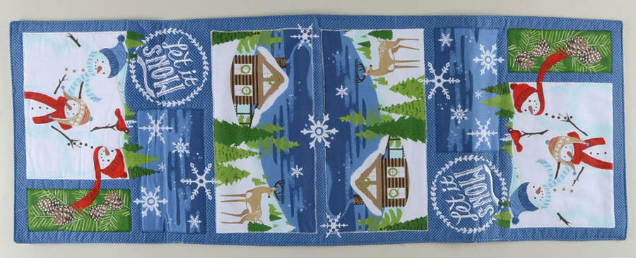 Let It Snow 13" X 36" Cloth Table Runner by St Nicholas Square-1