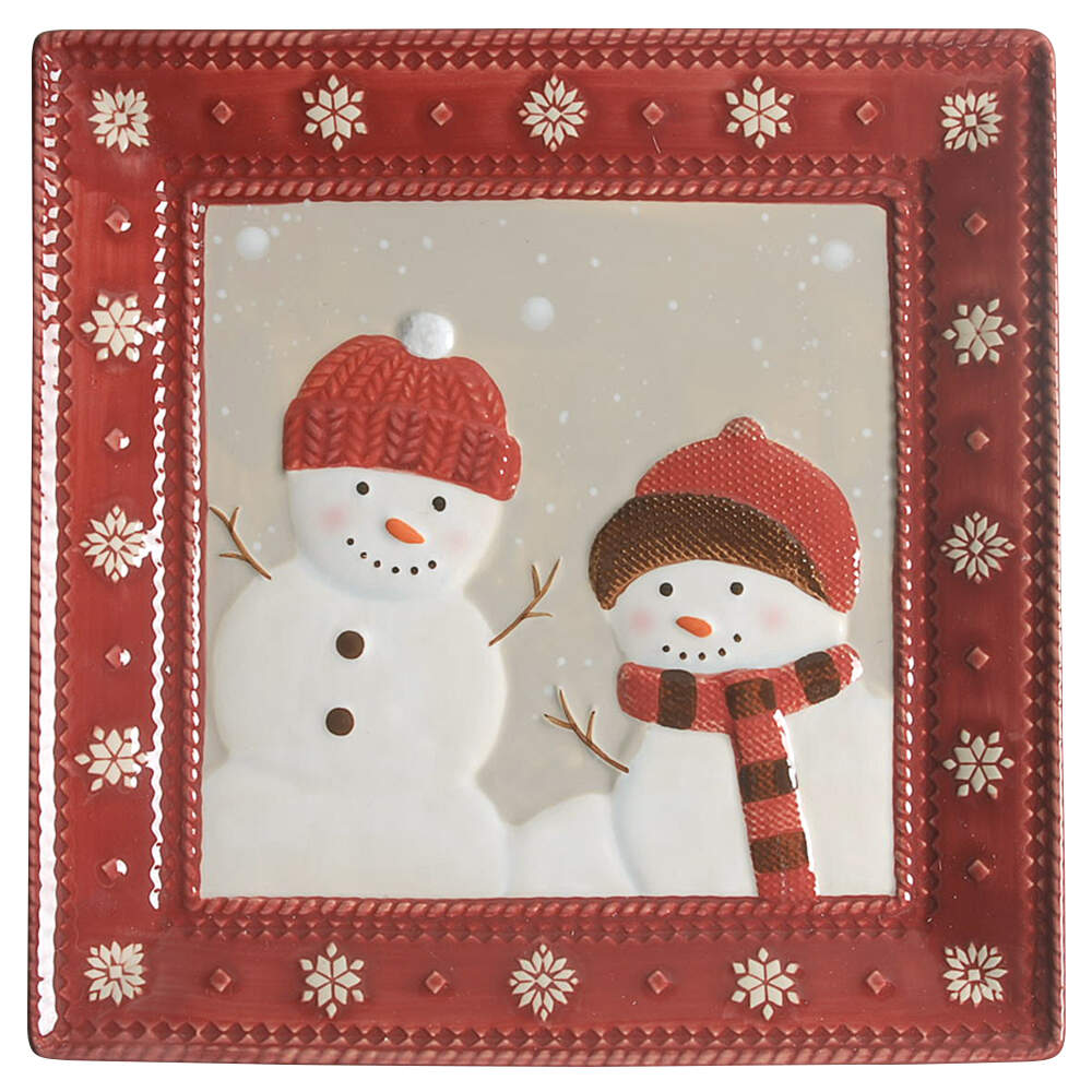 Warm Wishes Square Salad Plate by St Nicholas Square-1