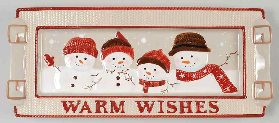 Warm Wishes 14" Rectangular Serving Platter by St Nicholas Square-1