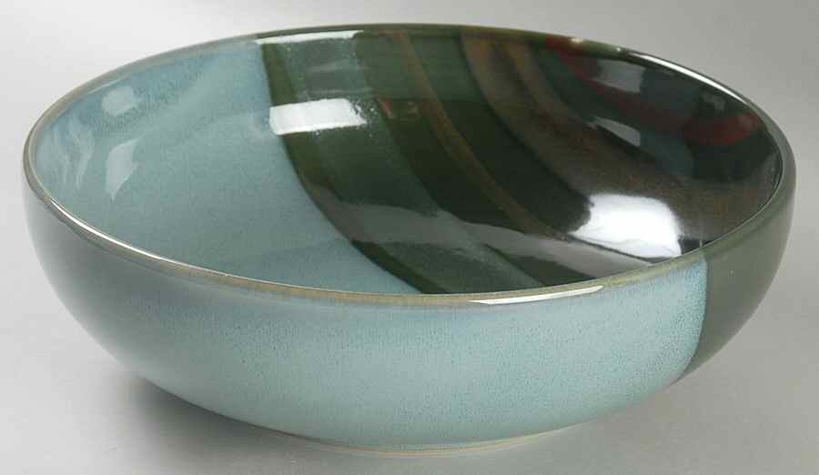 Avanti Green 9" Round Vegetable Bowl by Sango-1