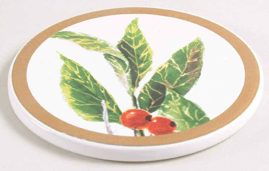 Laurel Cork Back Round Coaster by St Nicholas Square-1