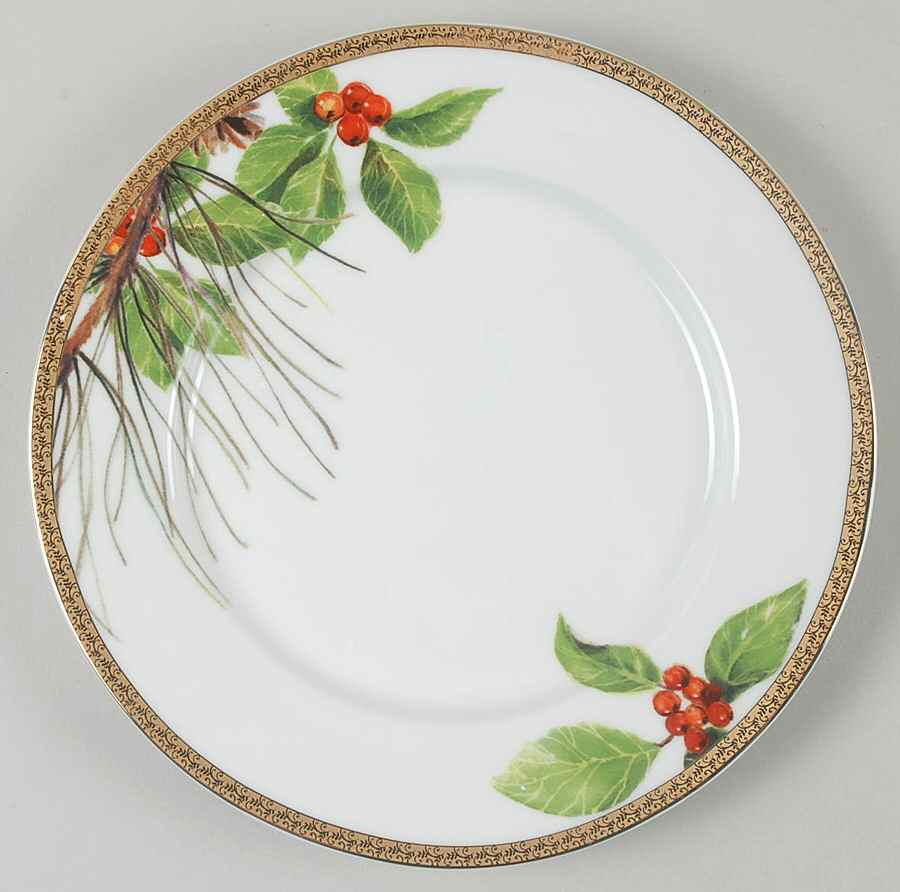Laurel Salad Plate by St Nicholas Square-1