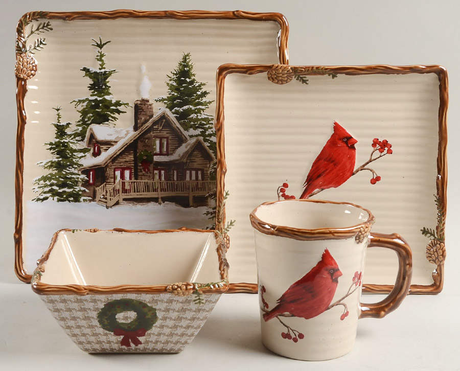 Snow Valley 4 Piece Place Setting by St Nicholas Square-1