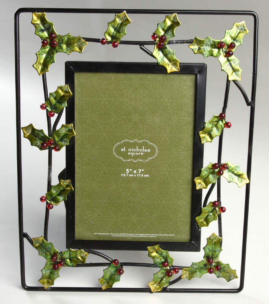 Snow Valley Metal Frame-Holds 5" X 7" by St Nicholas Square-1