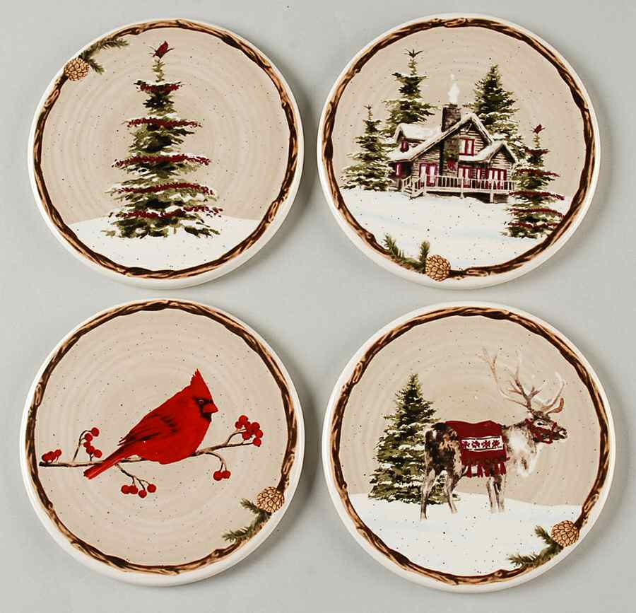 Snow Valley Coaster - Set of 4 Motifs by St Nicholas Square-1