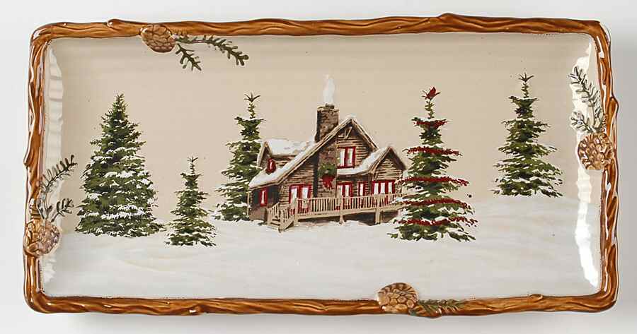 Snow Valley Rectangular Tray by St Nicholas Square-1