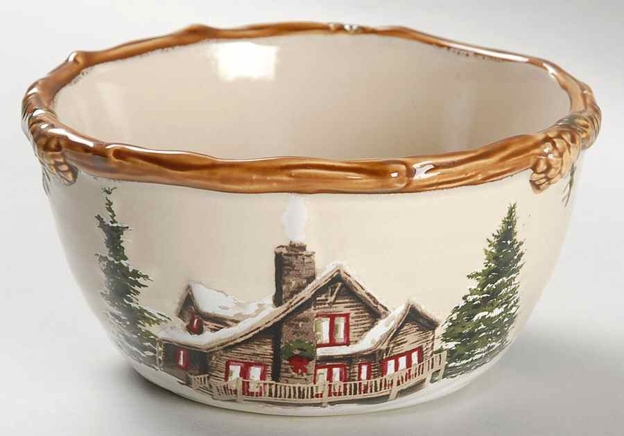 Snow Valley Dip Bowl (For Dip & Spreader) by St Nicholas Square-1