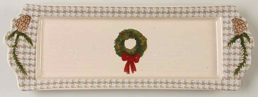 Snow Valley 16'' Rectangular Tray by St Nicholas Square-1