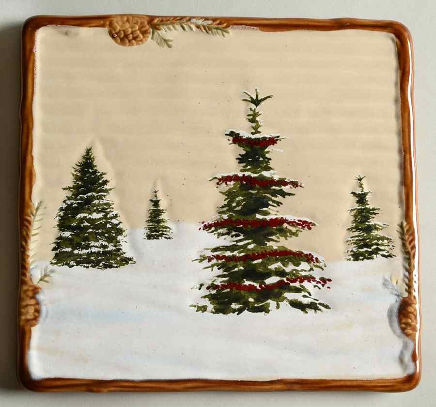 Snow Valley Square Trivet by St Nicholas Square-1