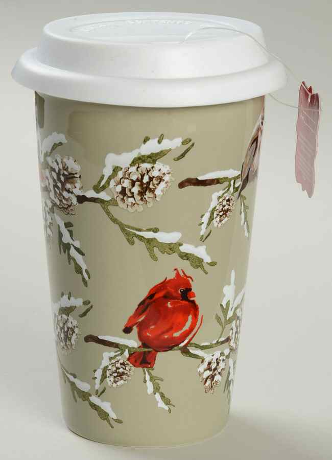 Snow Valley Travel Mug & Plastic Lid by St Nicholas Square-1
