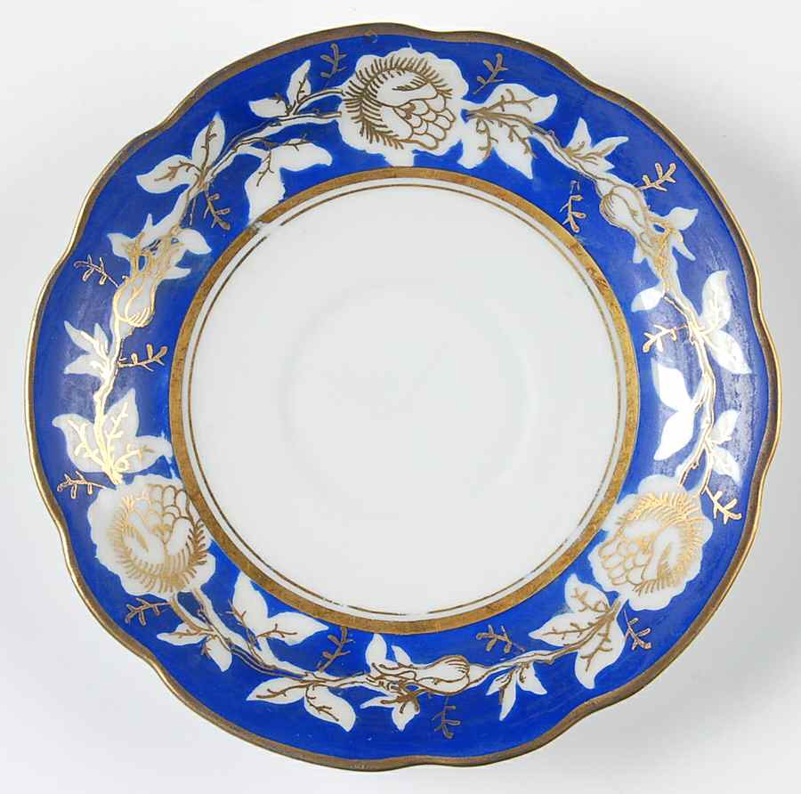 Goldrose Blue Saucer by Schumann - Bavaria-1
