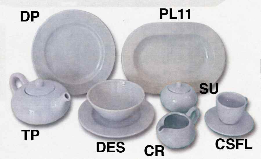 Dune Light Blue Dinner Plate by Secla-1