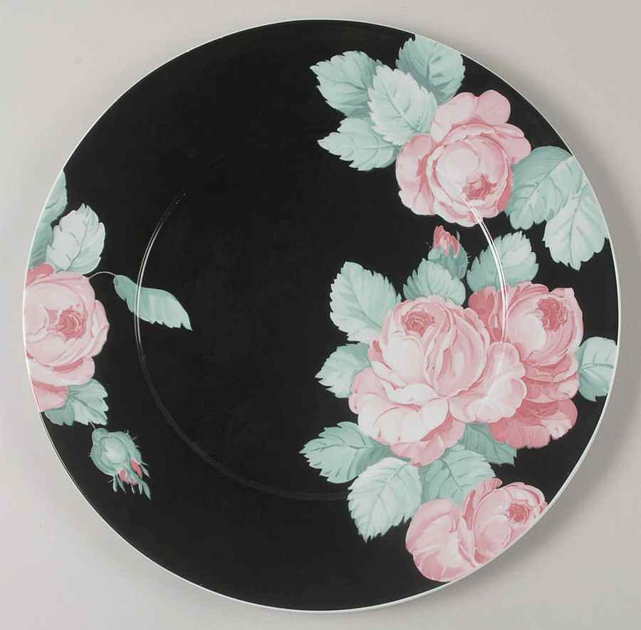 SCH444 (Black Body) Service Plate (Charger) by Schumann - Bavaria-1