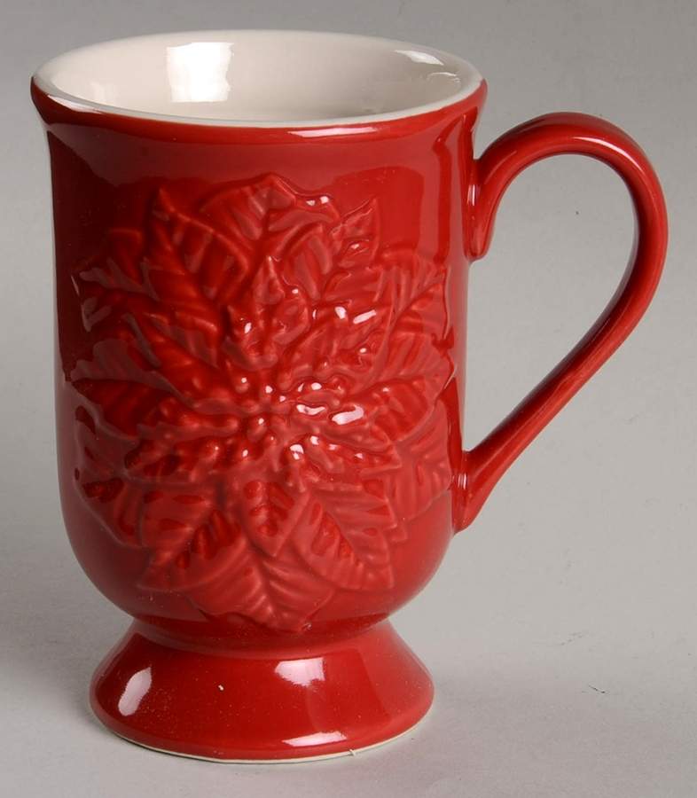 Poinsettia Red Irish Coffee Mug by Sadek-1