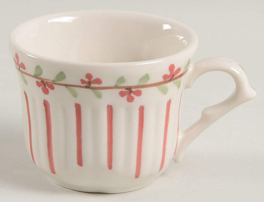 Red Pinstripe Child's Cup No Saucer by Sadek-1