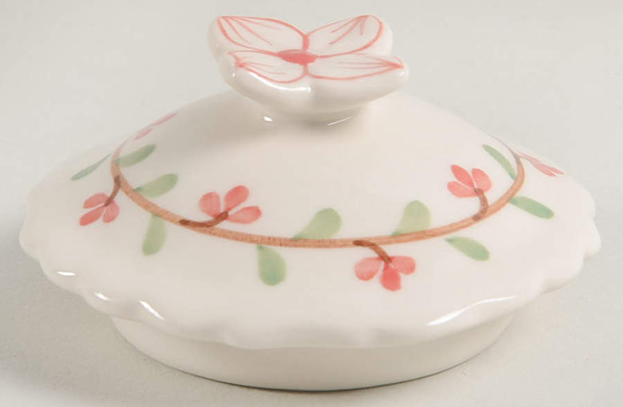 Red Pinstripe Lid for Child's Teapot by Sadek-1