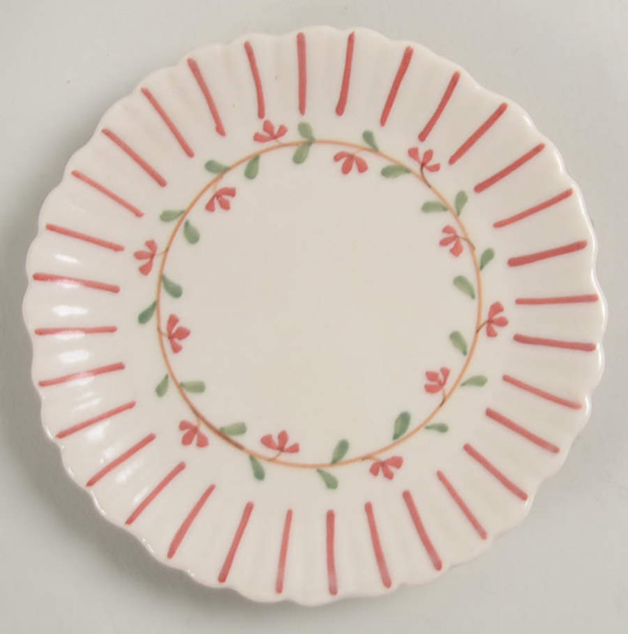 Red Pinstripe Child's Plate by Sadek-1