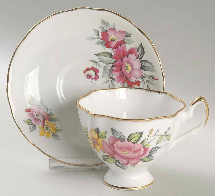 2632 Footed Cup & Saucer Set by Salisbury-1