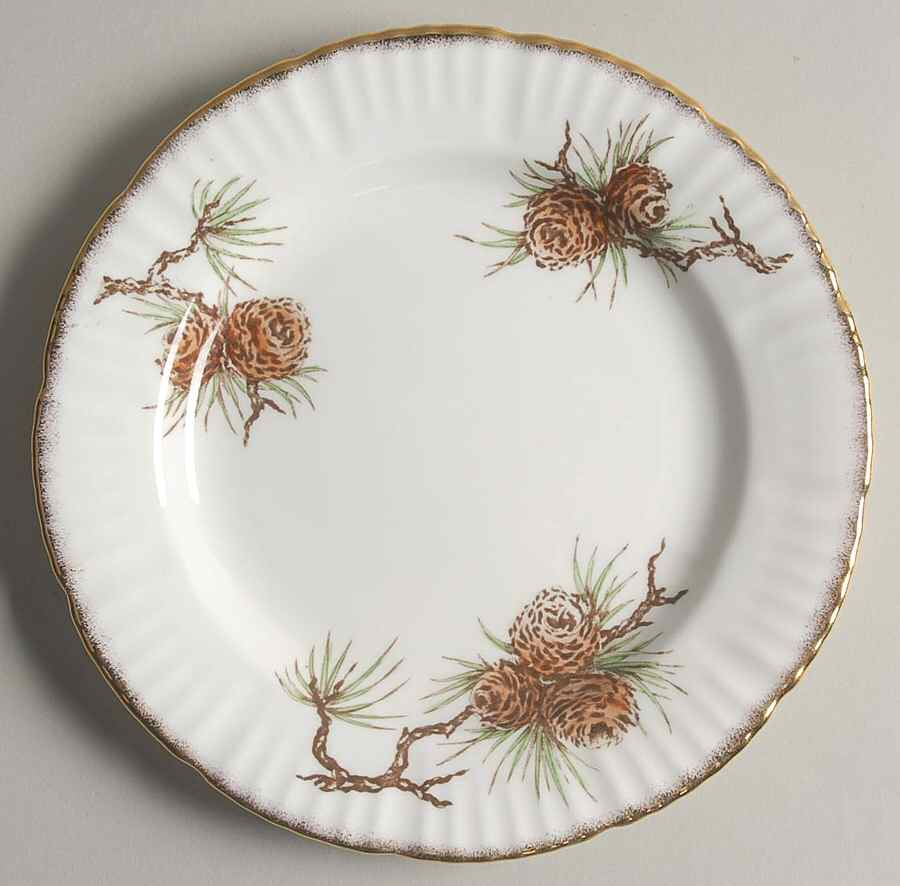 Pine Cones Salad Plate by Salisbury-1