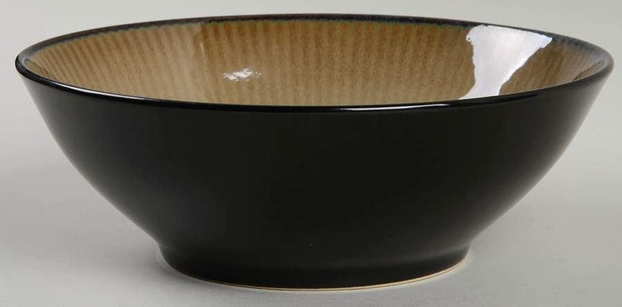 Focus Black Soup/Cereal Bowl by Sango-1
