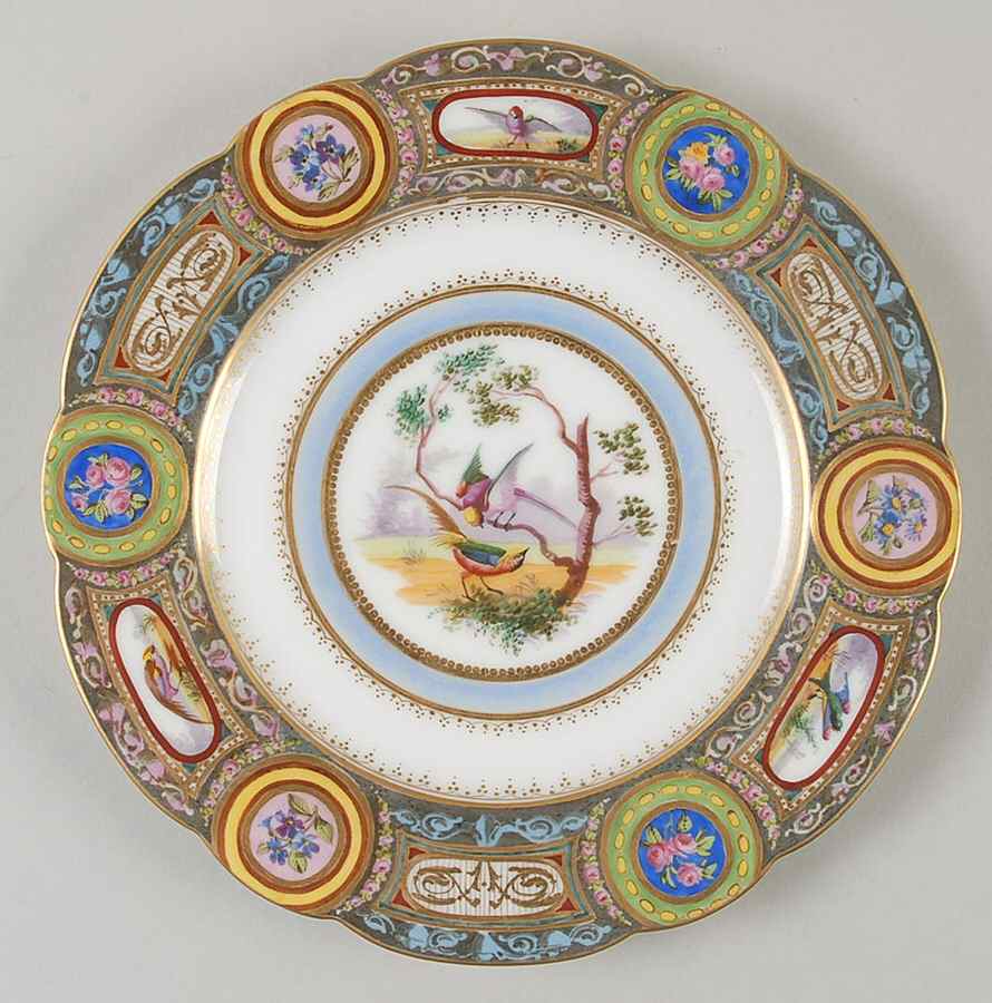 SPF32 Salad Plate by Sevres Porcelain (France)-1