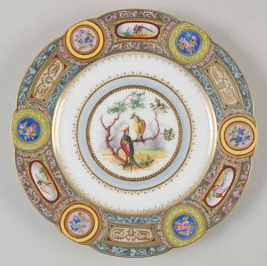 SPF32 Salad Plate by Sevres Porcelain (France)-1