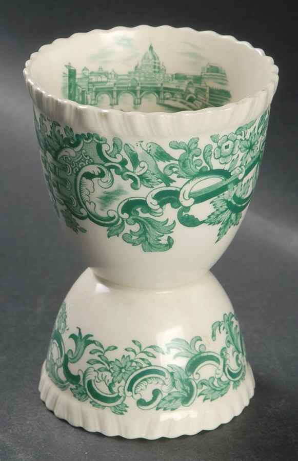 Beverley Green Double Egg Cup by Spode-1