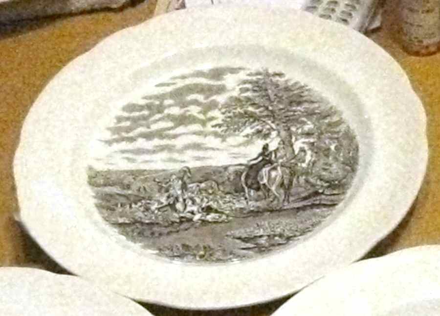 Herring Hunt Brown (Scalloped) Dinner Plate by Spode-1