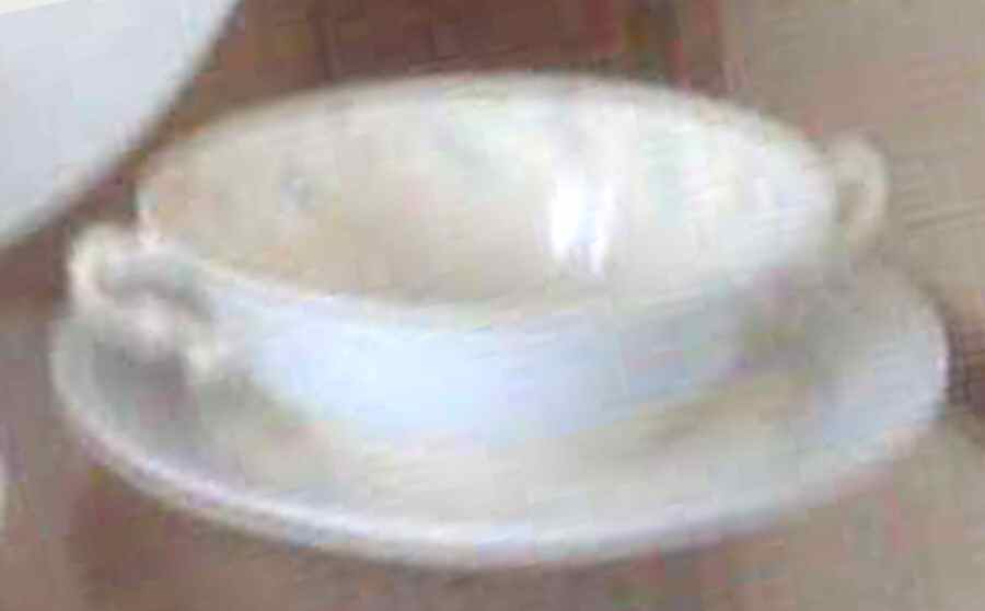 Priscilla Footed Cream Soup Bowl & Saucer Set by Syracuse-1